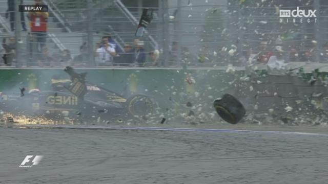 Sotchi (12e rouer): violent accident de Romain Grosjean