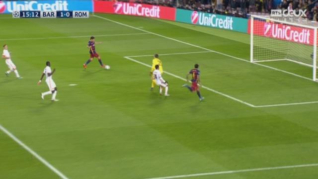 Gr. E, FC Barcelone – AS Roma (1-0) : Dani Alves sert parfaitement Suarez qui n’a  plus qu’a pousser le ballon au fond des filets