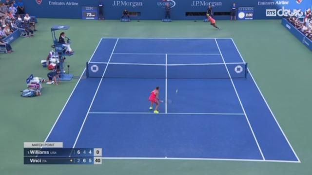 Tennis - US Open: Serena Williams est éliminée par Roberta Vinci en demi-finale (2-6 6-4 6-4)