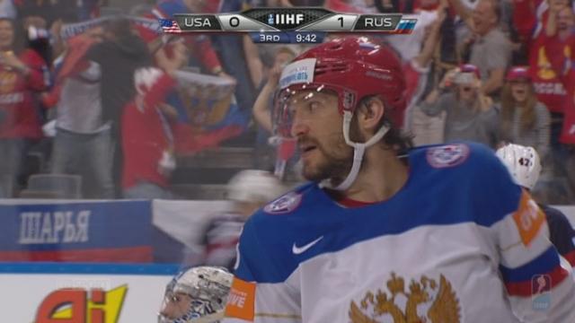 2e demi-finale: Etats-Unis - Russie (0-2). A moins de 10 minutes de la fin, c’est 0-2 par Ovechkin