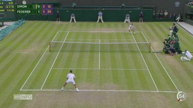 Tennis - Wimbledon - Victoire de Federer contre Simon: le point avec Pierre-Alain Dupuis