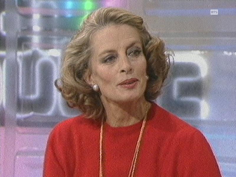 Capucine, la comédienne sur le plateau de Midi Public en 1984 [RTS]