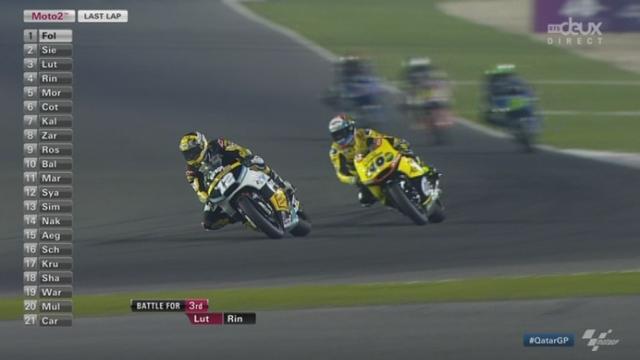 Moto 2: Jonas Folger remporte la course devant Xavier Simon (BEL) et Thomas Luthi (SUI) 3e