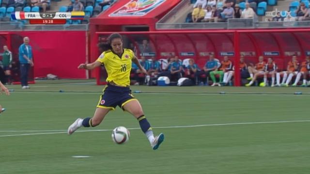 Groupe F, France - Colombie (0-1): contre toute attente, Lady Andrade ouvre le score pour la Colombie