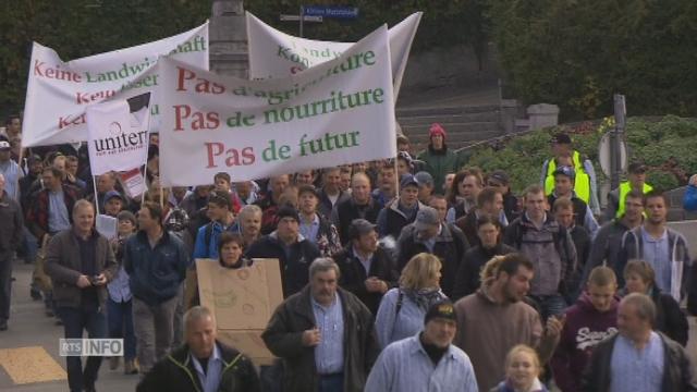 manifestation des producteurs de lait a berne