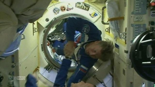 Arrimage de Soyouz à l'ISS