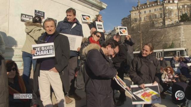Attentat à Charlie Hebdo: de nombreux rassemblements en Suisse expriment la fraternité démocratique contre la terreur