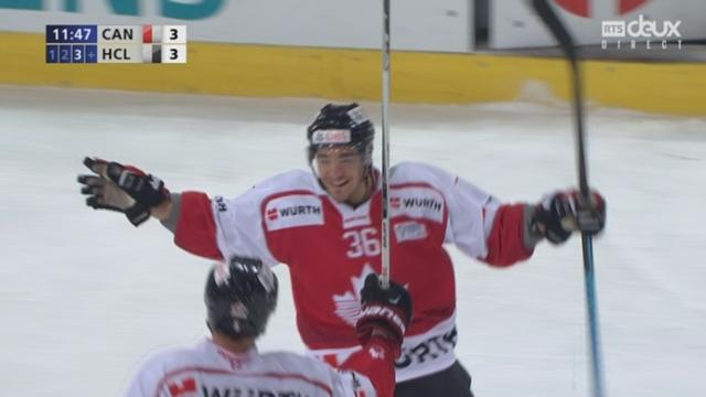 Team Canada - HC Lugano (4-3): Matt d'Agostini, magnifique 4ème buteur de la Team Canada qui reprend l'avantage