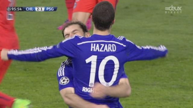 1-8, Chelsea - Paris SG (2-1): Thiago Silva effleure le ballon avec la main et donne un penalty qu’Eden Hazard transforme aisément