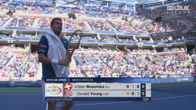 Wawrinka-Young (6-4, 1-6, 6-3): Stan remporte enfin le 3e set