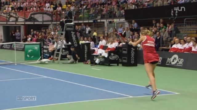 Tennis - Fed Cup: la Suisse et la Pologne sont à égalité