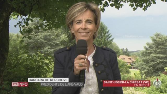 100 millions pour améliorer l’accueil parascolaire : les commentaires de Barbara de Kerchove à Saint-Légier-La Chiésaz (VD)