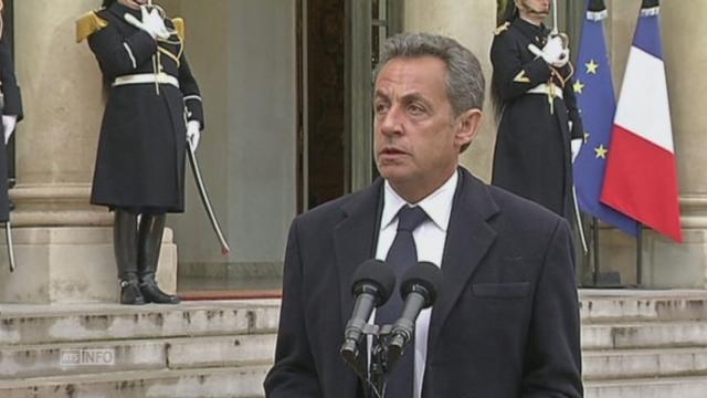 Nicolas Sarkozy appelle à l'unité face à la barbarie