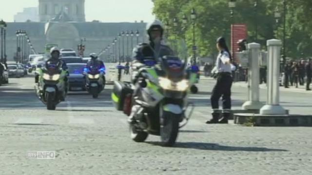 Circulation bloquée pour Poutine à Paris