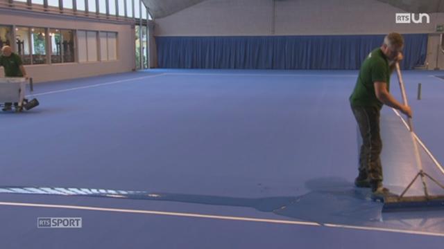 Tennis: reportage sur le revêtement indoor
