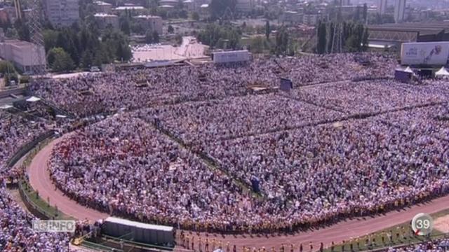 Le pape François était en visite à Sarajevo pour y délivrer un message de paix