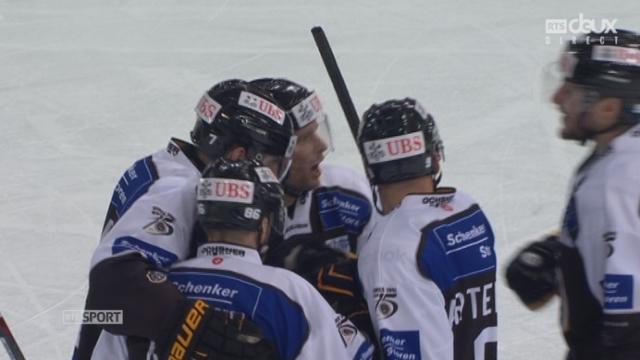 HC Lugano - Adler Mannheim (1-3): Fredrik Pettersson trouve la faille et réduit le score pour le HC Lugano