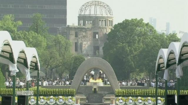 Le Japon commemore le 70e anniversaire du bombardement atomique d Hiroshima