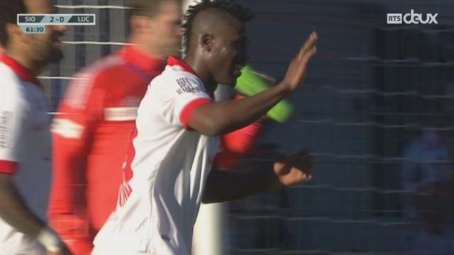 FC Sion - Lucerne (2-0): Assifuah double la mise pour le FC Sion en ouvrant parfaitement son pied au point de penalty