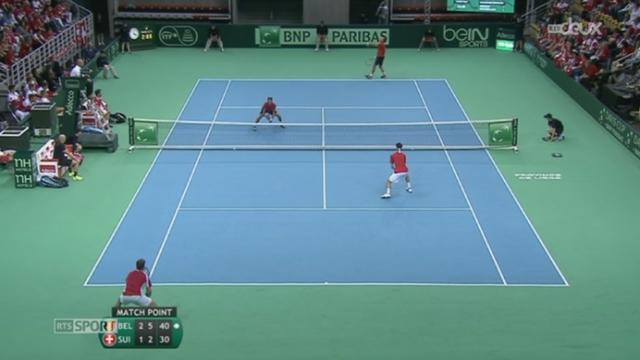Tennis - Coupe Davis: l'équipe de Suisse s'incline 1-2 face à la Belgique en double