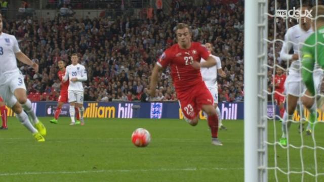 Angleterre - Suisse (0-0). 31e minute: Shaqiri a l’ouverture du score au bout de son pied