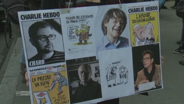 Manifestations en Suisse pour Charlie Hebdo