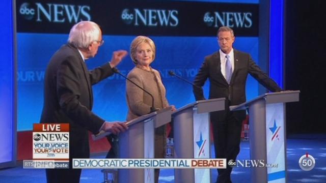 Hillary Clinton et Bernie Sanders ont participé au 3e débat entre les candidats démocrates