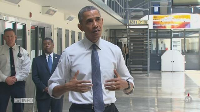Etats-Unis: Barack Obama plaide pour une réforme du système pénitentiaire