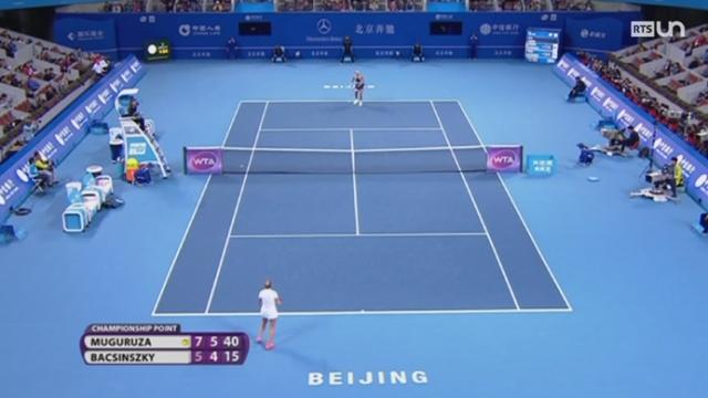 Tennis - WTA Pékin: Timea Bacsinszky s’incline face à Garbine Muguruza