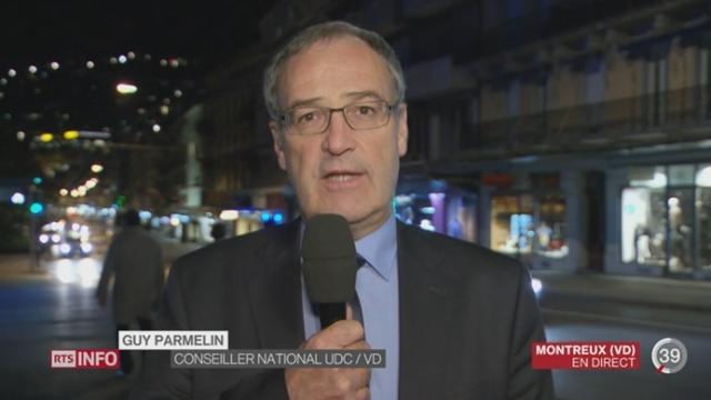 Annonce officielle du Vaudois Guy Parmelin de sa candidature au Conseil fédéral: l’homme politique s’explique en direct de Montreux