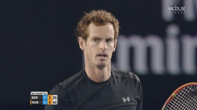 1-2 finale, Andy Murray - Tomas Berdych (6-7, 6-0, 6-3): Troisième manche remportée par Murray