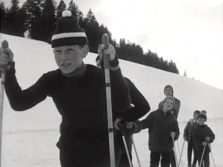 La capitale du ski de fond, la Brévine en 1965. [RTS]