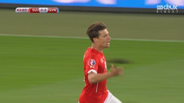 Suisse - Slovénie (2-2). 84e minute: quel belle égalisation sur cette action collective conclue par le joker Stocker