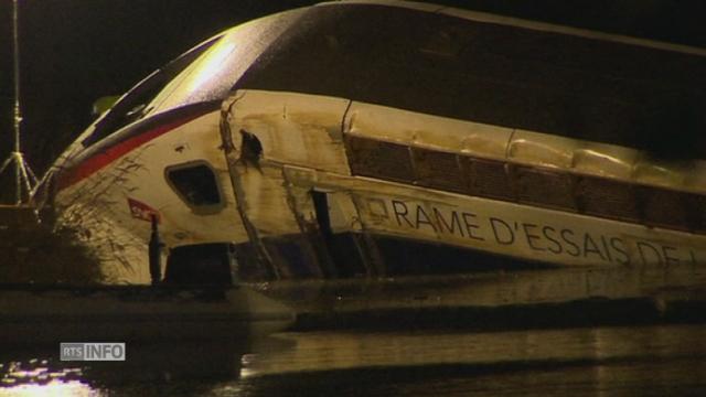 Les images du train qui a déraillé samedi en Alsace