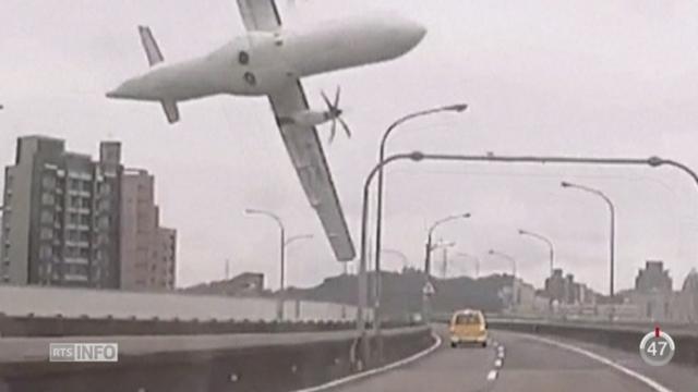 Taïwan: un avion a eu un accident juste après le décollage