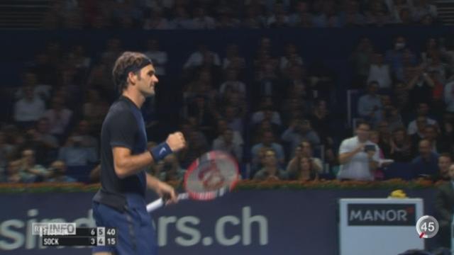 Tennis - Swiss Indoors de Bâle: Federer atteint la finale