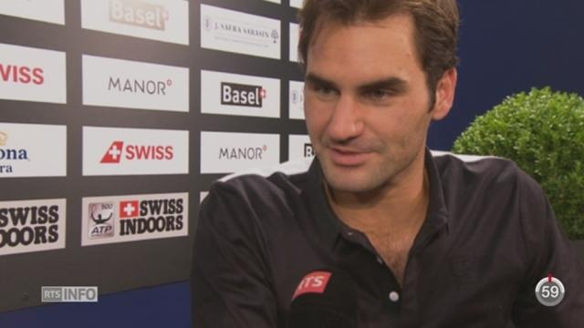 Tennis - Tournoi de Bâle: Roger Federer a remporté le match face à Philipp Kohlschreiber