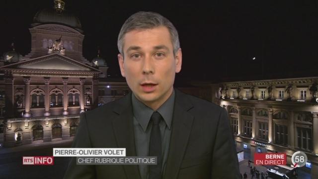 Candidats UDC dans la course pour le 2e siège au Conseil fédéral: les précisions de Pierre-Olivier Volet à Berne