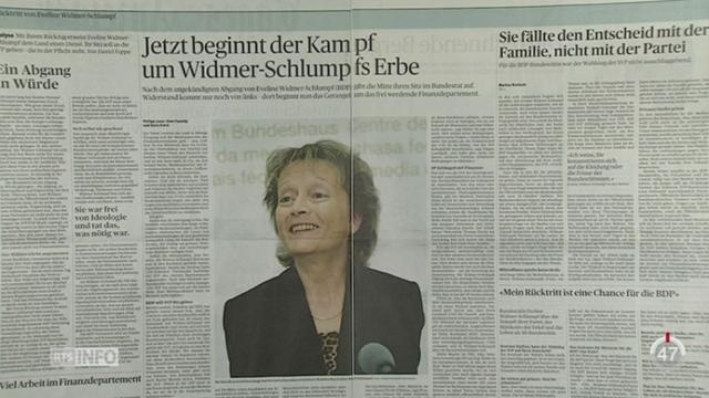 La presse s'interroge après le retrait de Widmer-Schlumpf