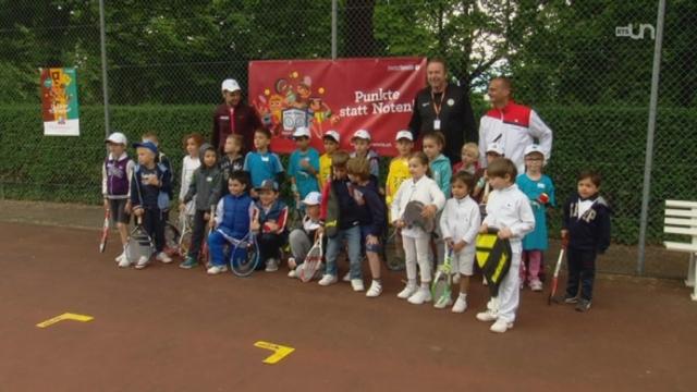 Le Geneva Open donne l'occasion de promouvoir le tennis auprès des jeunes