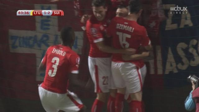 Groupe E, Lituanie - Suisse (1-2): à peine entré en jeu, Embolo sert Shaqiri qui inscrit le 1-2