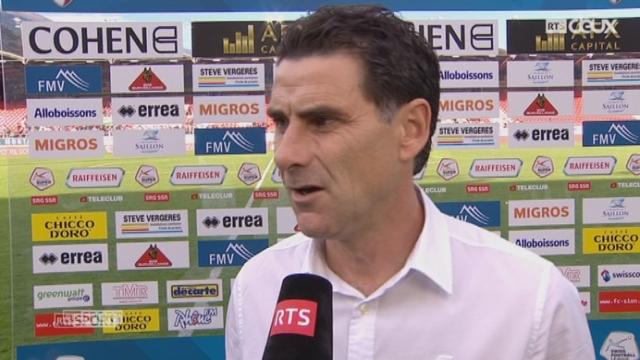8e journée: Sion - Lugano (3-0). L’entraîneur Didier Tholos à l'interview