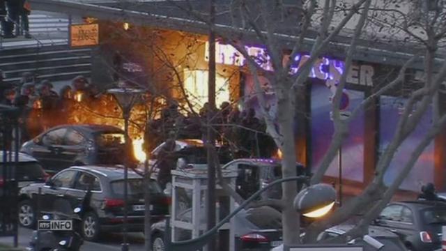 Nouvelles images de l'assaut lancé à Paris