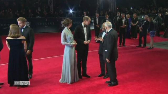 Kate, William et Harry à l'avant-première du nouveau Bond