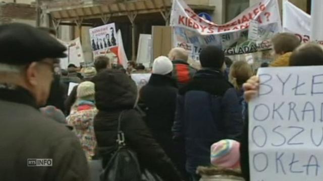 Manifestation en Pologne contre le franc fort