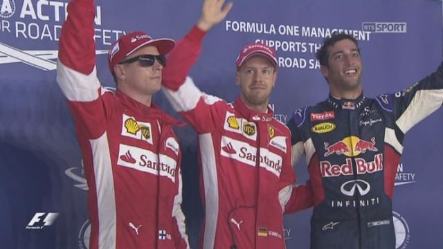 Q3. Vettel en pole, devant Ricciardo et Räikkönen. Hamilton seulement 5e