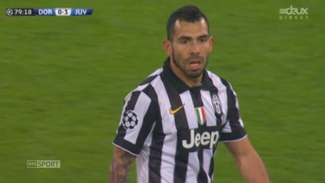 1-8, Borussia Dortmund - Juventus (0-3): Tous les buts (grand match de Carlos " L'Apache" Tevez)