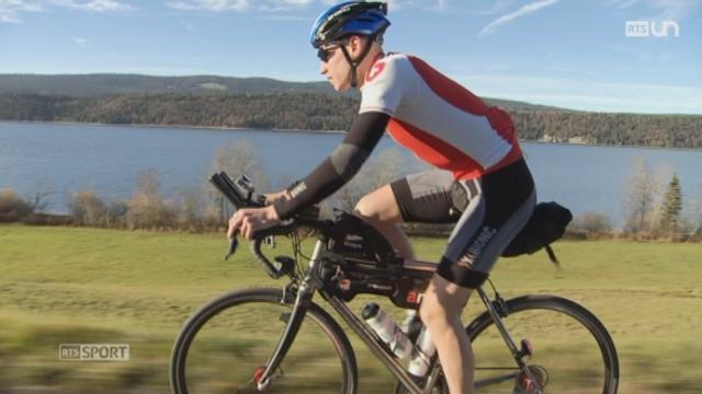 Jonas Goy s'est lancé le défi de faire le tour du monde à vélo dans un temps record
