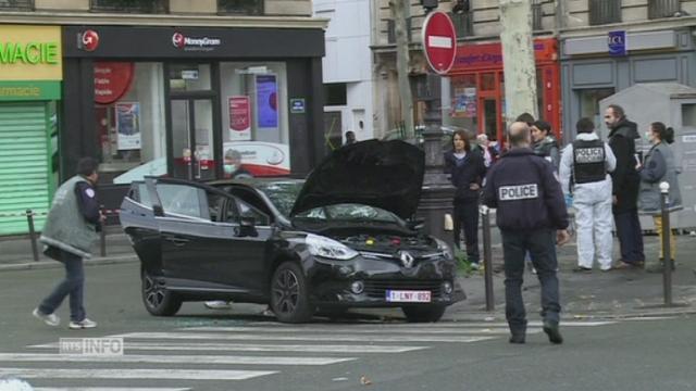 La Clio retrouvée dans le 18e arrondissement de Paris