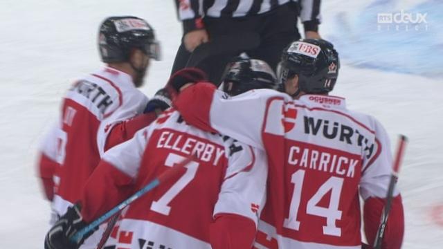 Team Canada - HC Lugano (1-1): tir puissant de Keaton Ellerby qui offre l'égalisation à la Team Canada